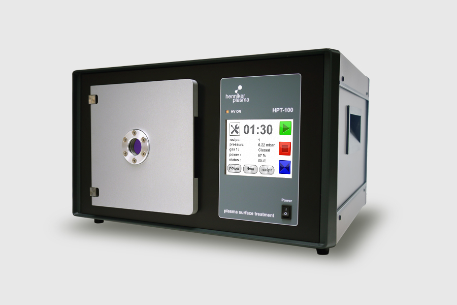 Henniker Plasma HPT-100 benchtop plasma surface treatment system for laboratory cleaning, activation and coating applications