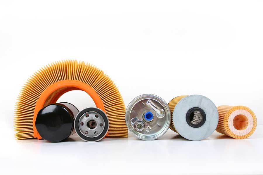 Automotive oil and air filters for vehicle maintenance, filtration components used in automotive manufacturing and servicing